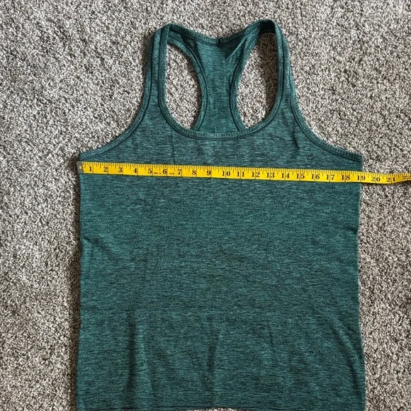 Lululemon Teal Racerback Tank Top - Swiftly Tech - Hip Length Size 12 - Picture 6 of 9